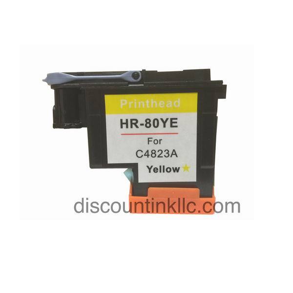 Reman HP 80 Yellow Printhead C4823A Designjet Printers 1050c Plus 1055cm 1055cm