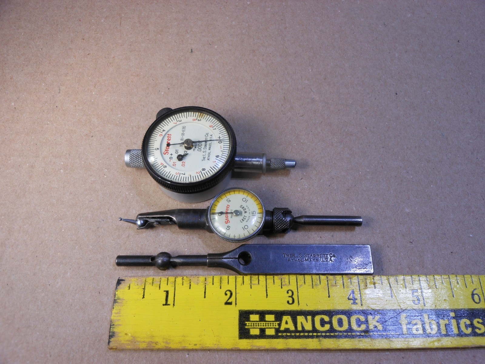 Starrett 81-111-630 Dial Indicator + Last Word 711 Indicator