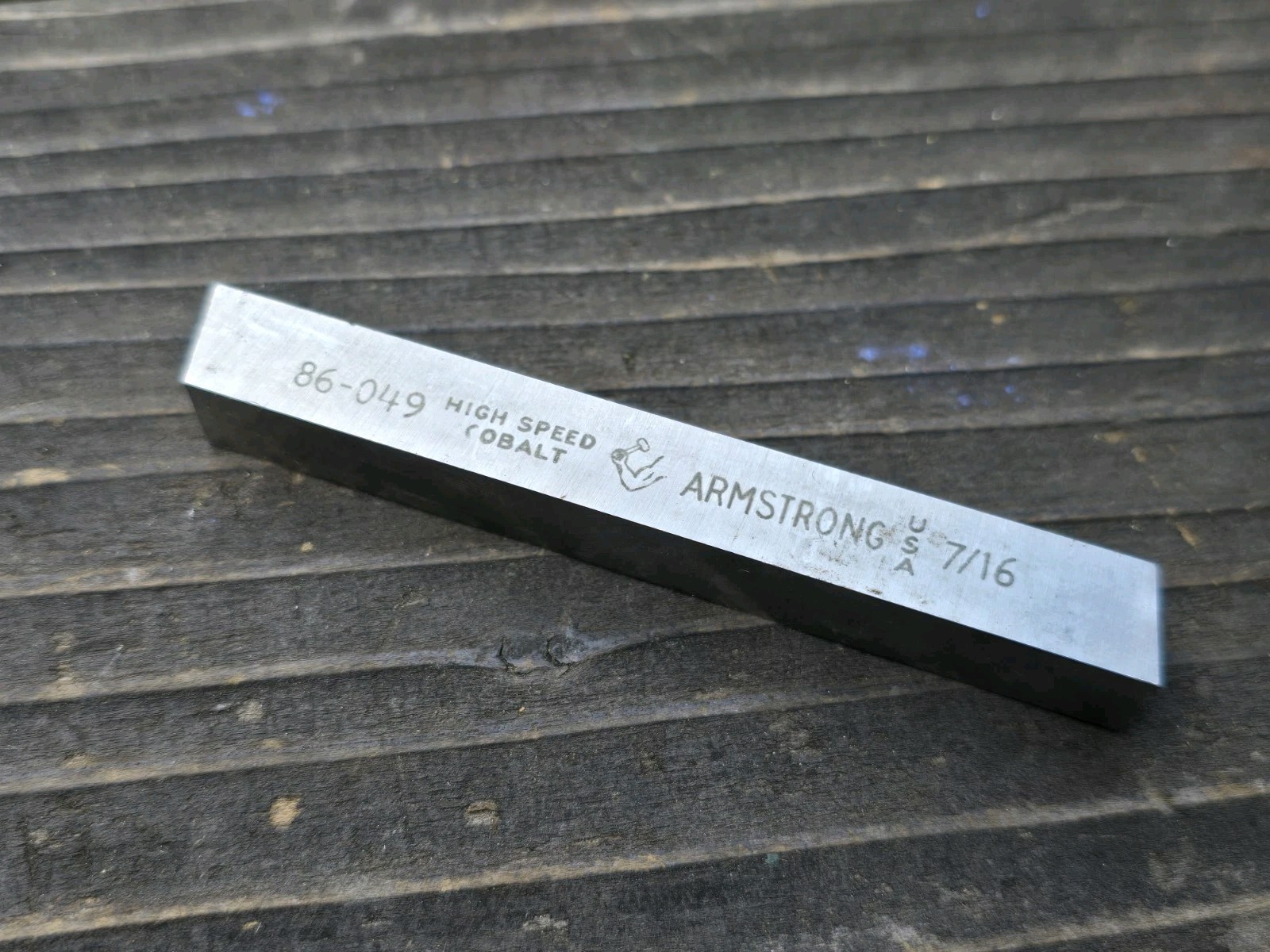 Cobalt Tool Bit, 7/16" sq. Armstrong Cobalt Lathe Bit Blank 86-049