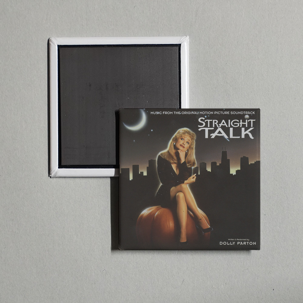 Dolly Parton - Straight Talk (Music from the Or Album Cover Locker Fridge Magnet