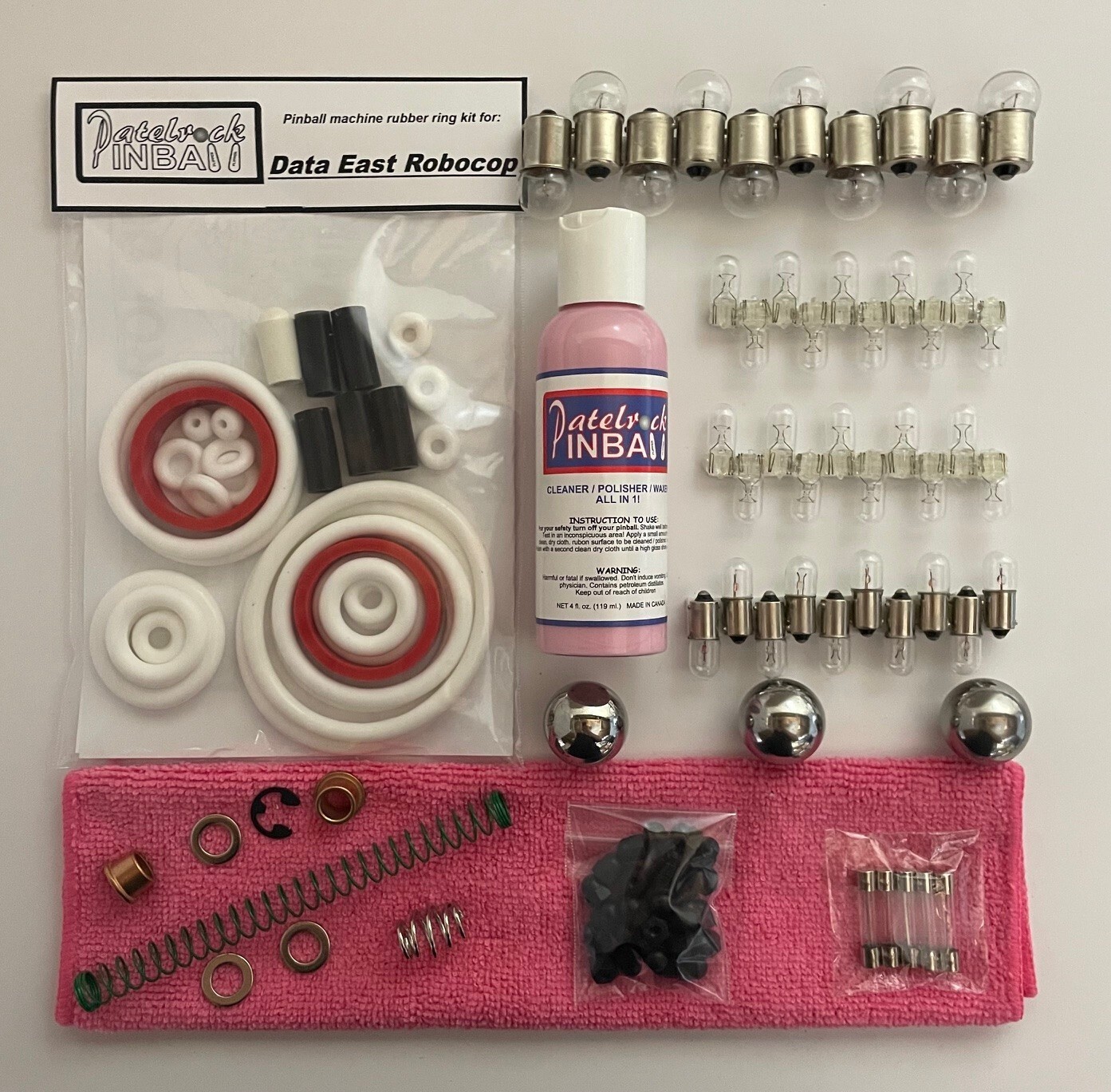 1989 Data East Robocop Pinball Machine Maintenance Tune Up Kit