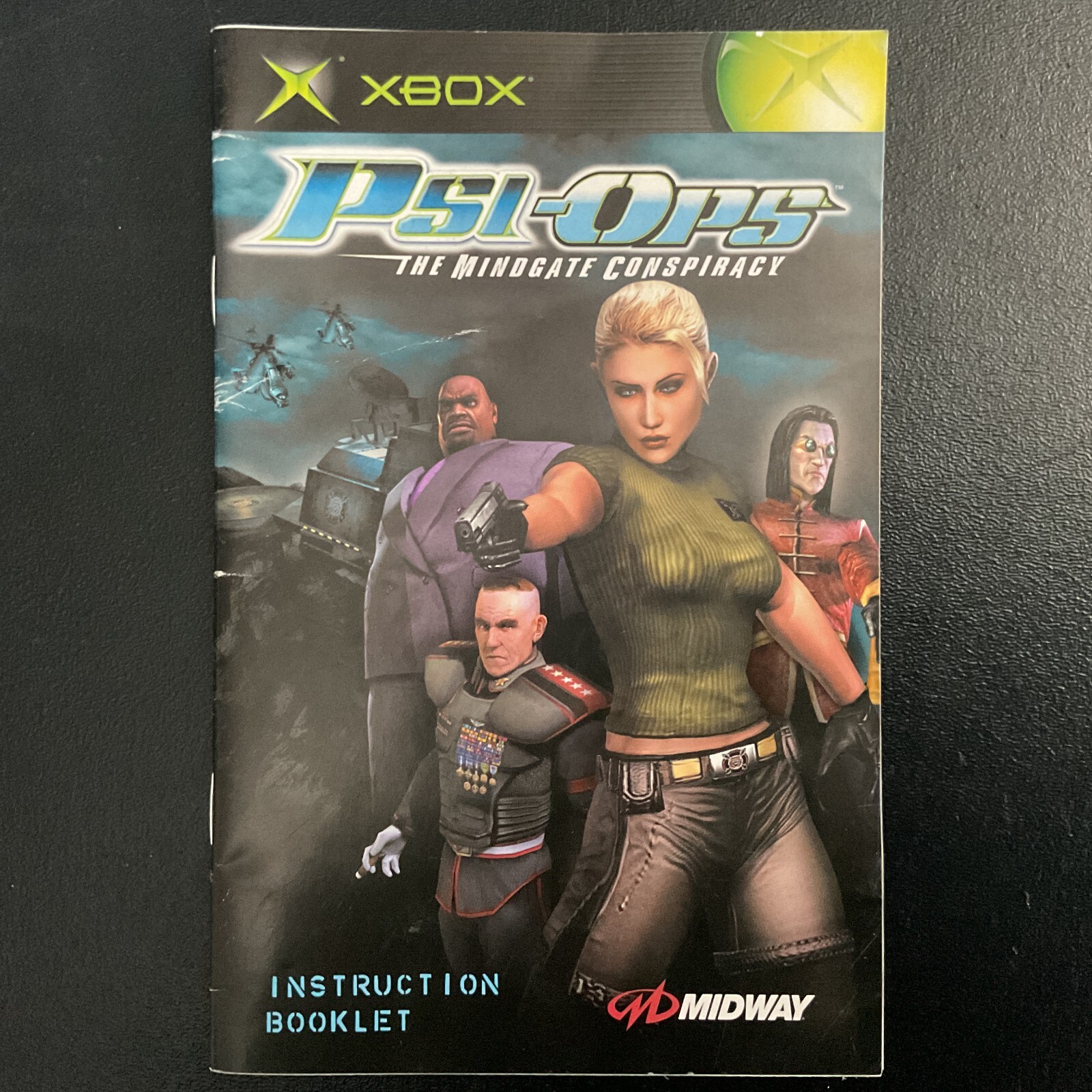 Psi-Ops The Mindgate Conspiracy Microsoft XBOX Instruction Manual Only