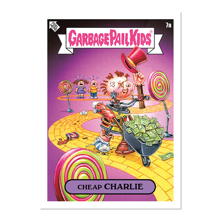 Timothee Chalamet Willy Wonka Chocolate Factory Spoof Garbage Pail Kids Card