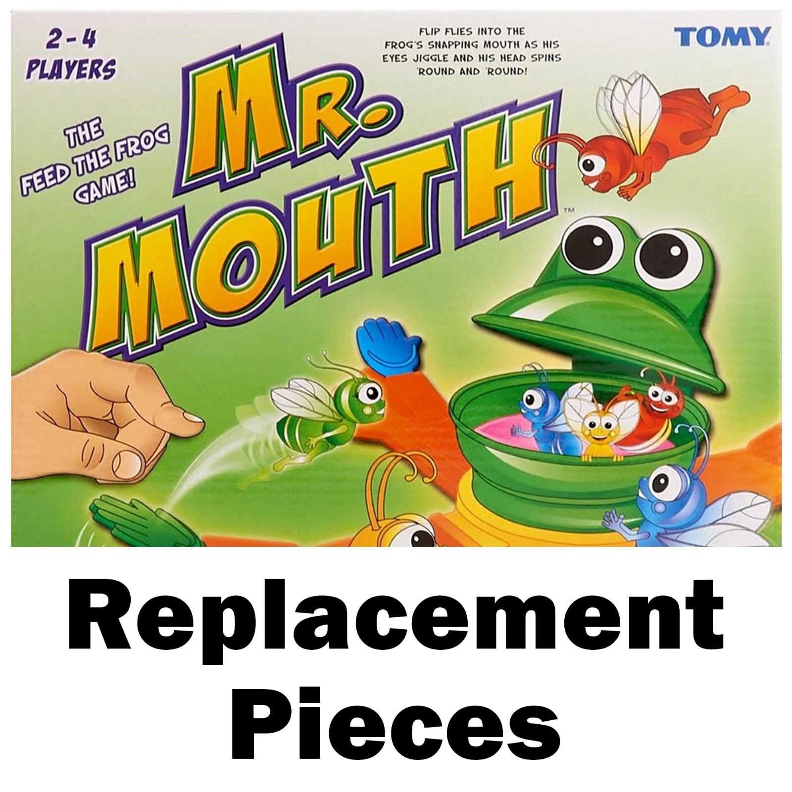 Tomy MR. MOUTH Game Replacement Pieces - Flies, Arms, Frog - You Pick