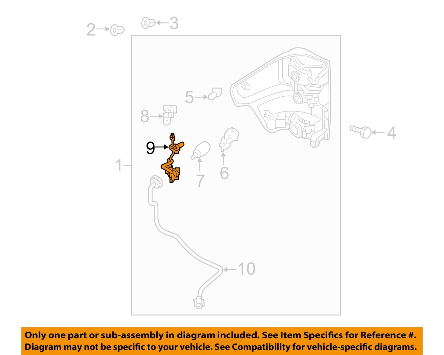 NISSAN OEM 16-24 TITAN XD,TITAN Rear Lamps Combination Lamps-Led Unit 264359B90A