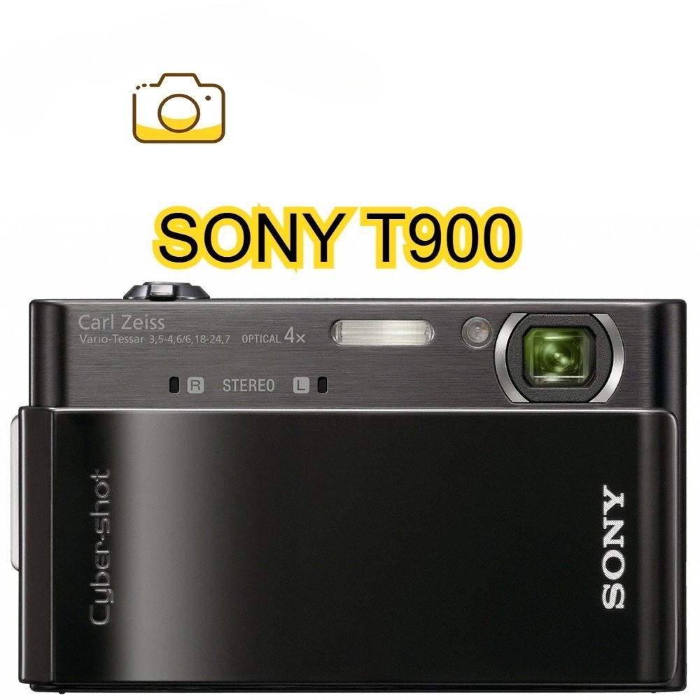Sony CyberShot DSC-T900 Digital Camera 12.1MP CCD Camera 100% Working-Black