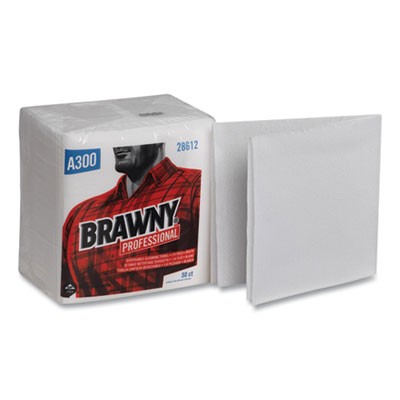 Georgia Pacific 28612 Cleaning Towels 1-ply 12x13 White 50/pack