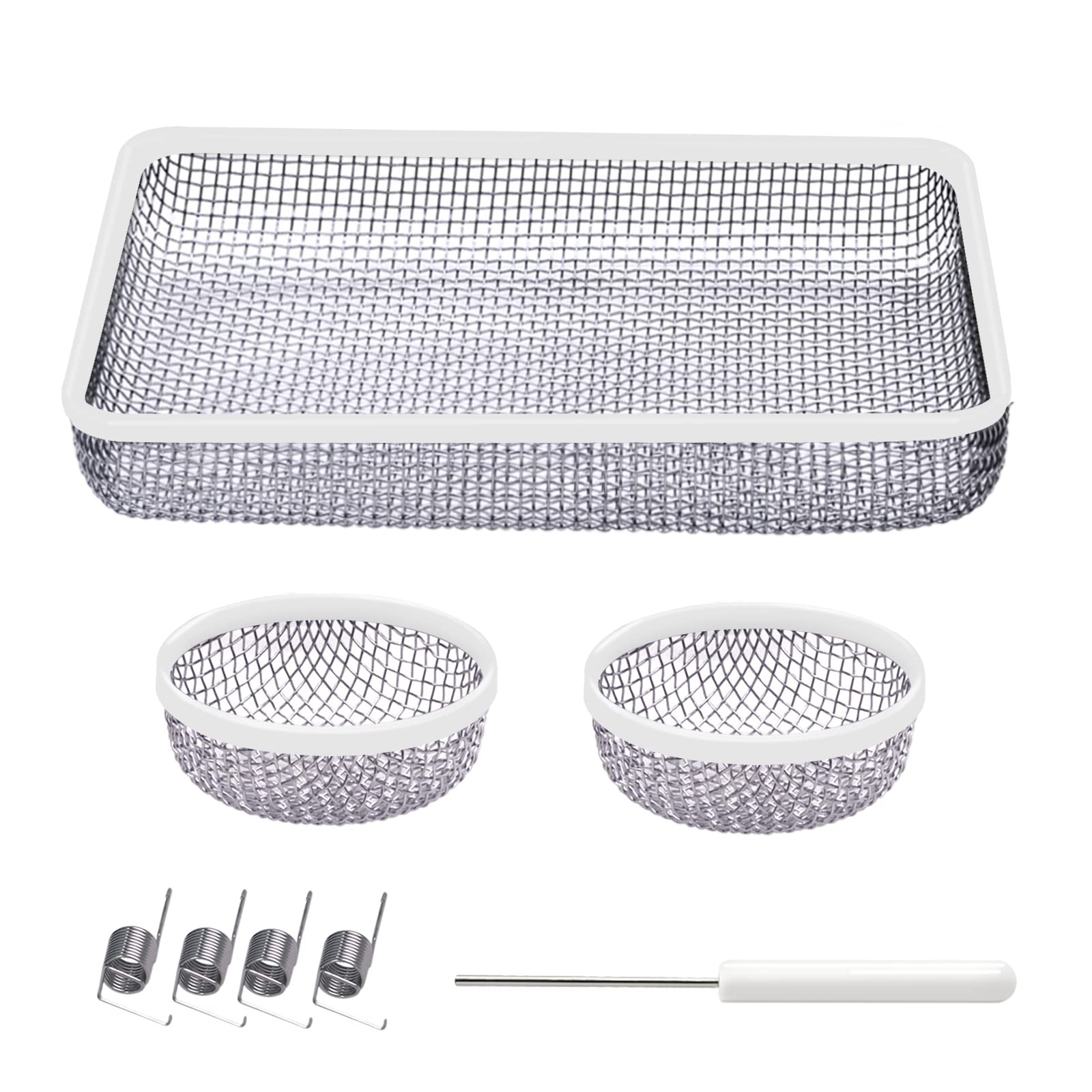 RV Furnace Vent Cover Screen 3 Pack Stainless Steel Mesh Installation Tool
