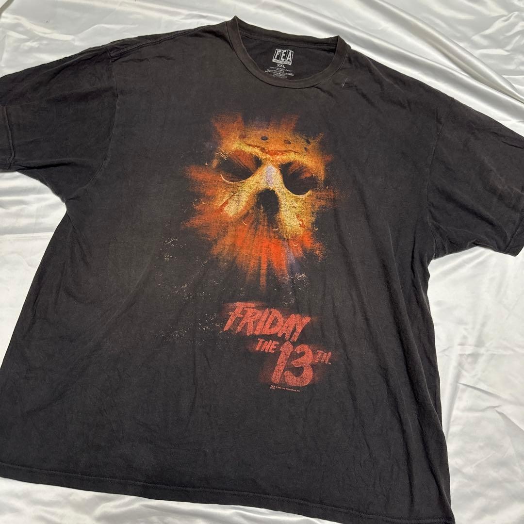 00's [2XL] Friday the 13th Jason T-shirt Cover Hockey Mask