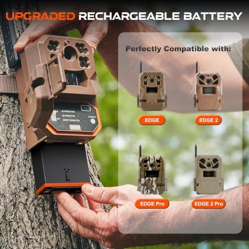 2-Pack 5000mAh Battery Pack Compatible with Moultrie Edge Cellular Trail 2 Pack