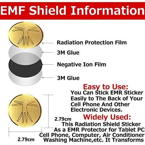 6 Pack EMF Protection Shield For Cell Phone Laptop Electronic Devices