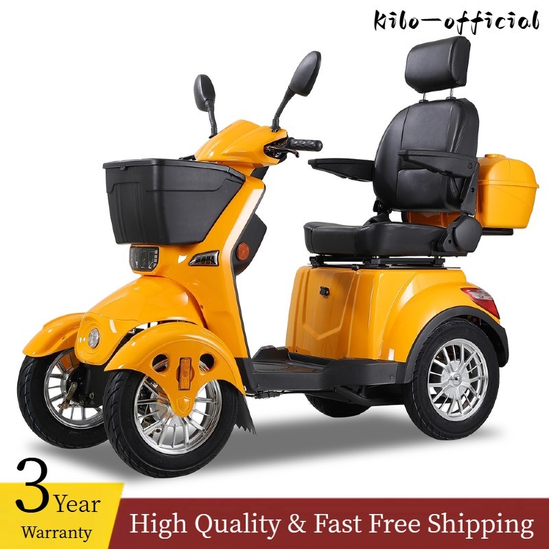 800W 4-Wheel Power Mobility Scooter Heavy Duty All-Terrain Electric Scooter
