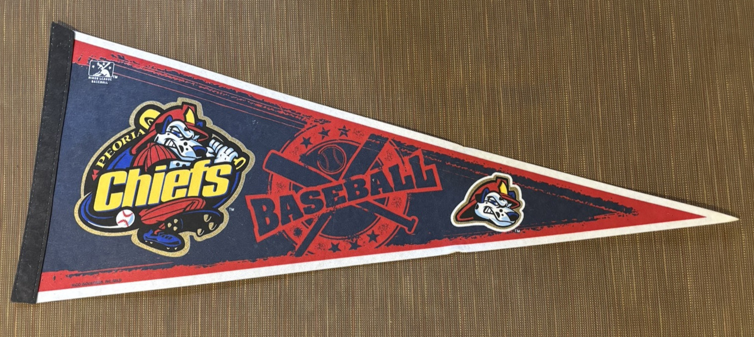 Peoria Chiefs Pennant - 12" x 29" - St. Louis Cardinals Minor League Affiliate