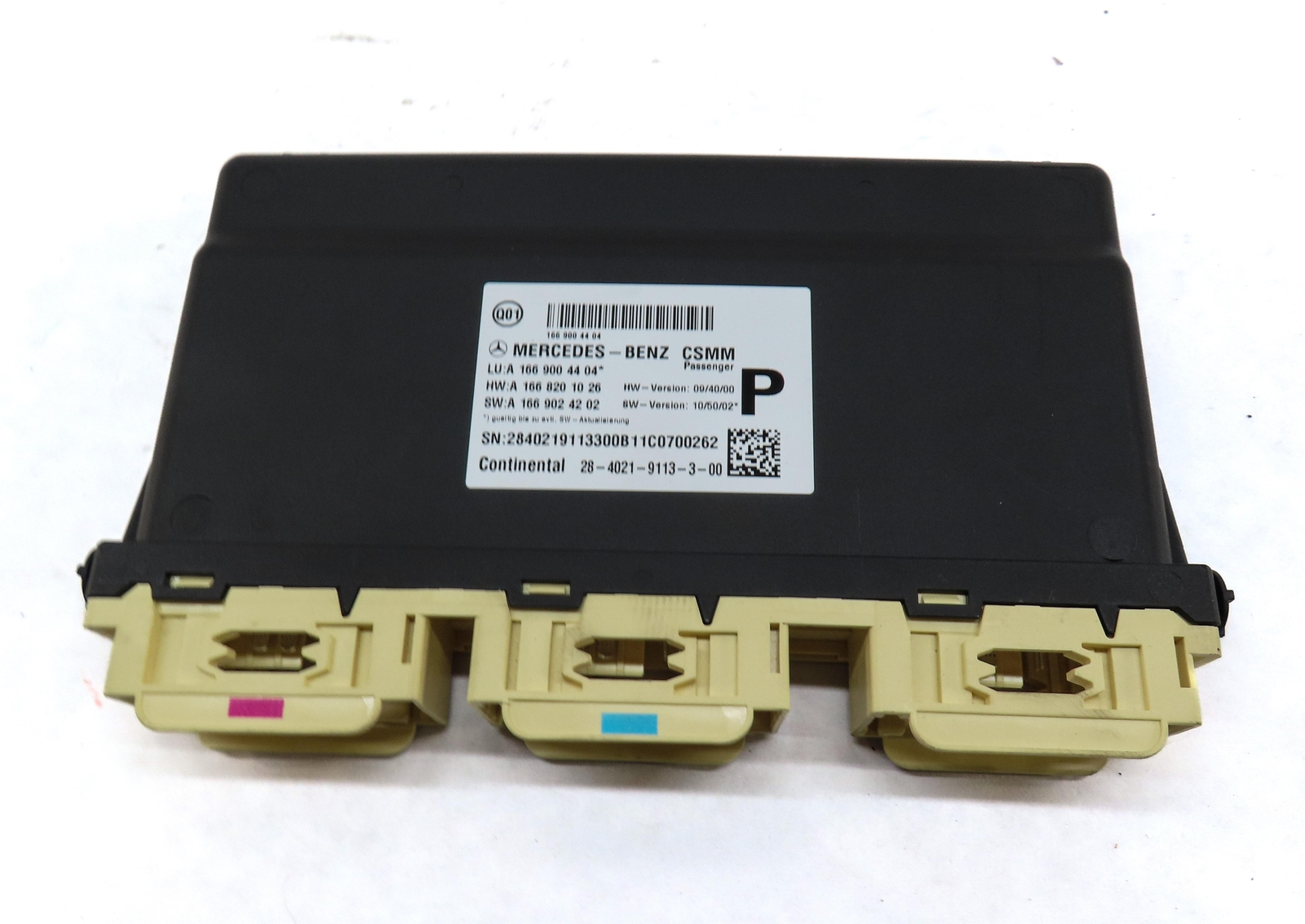 2012 MERCEDES ML350 (W166) FRONT RIGHT PASSENGER SEAT CONTROL MODULE 1669004404