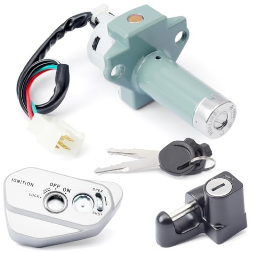 Ignition Key Switch Kit Replacement for Tbr7 for Hawk 250 250cc Motorcycle