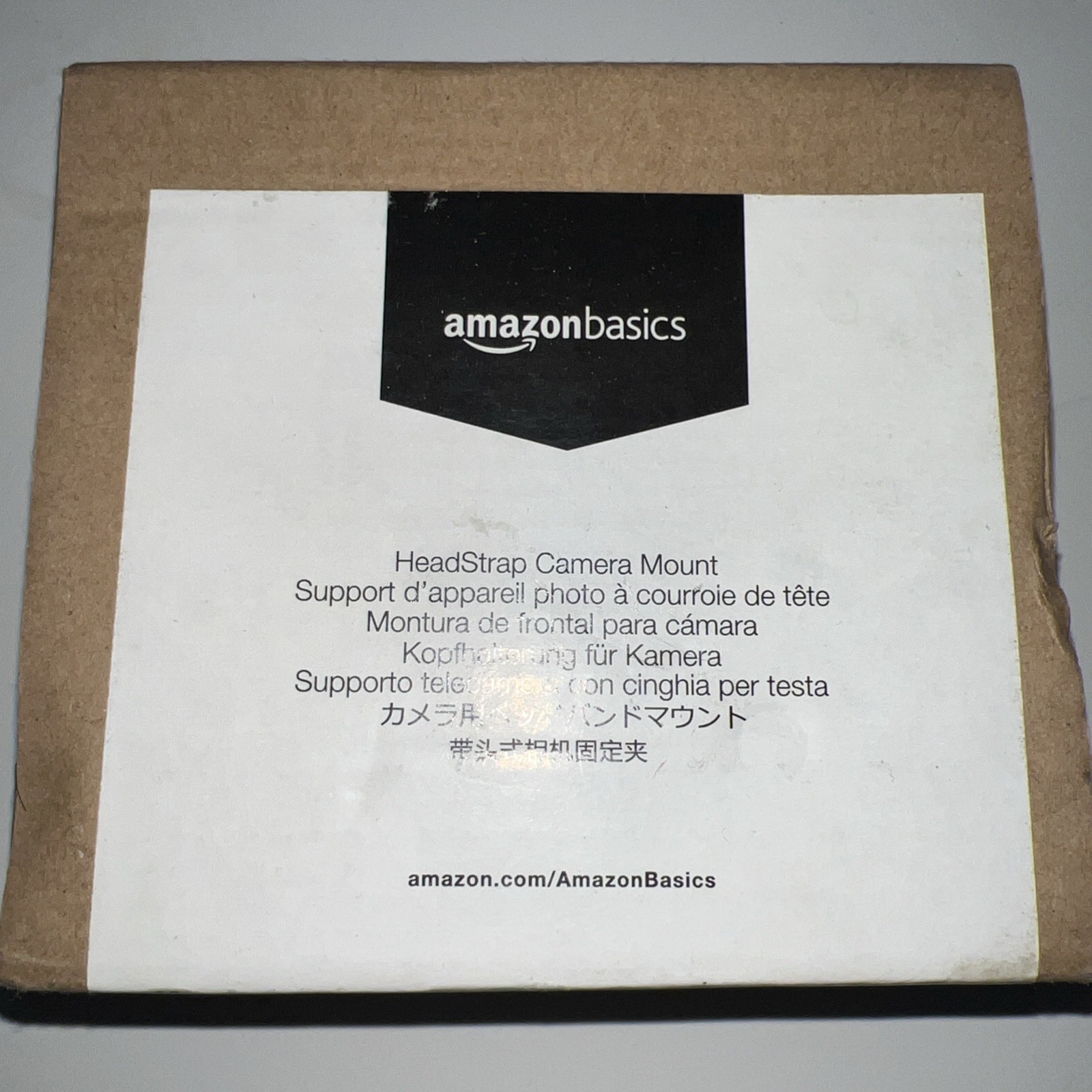 Amazon Basics Head Strap Camera Mount for GoPro, Black