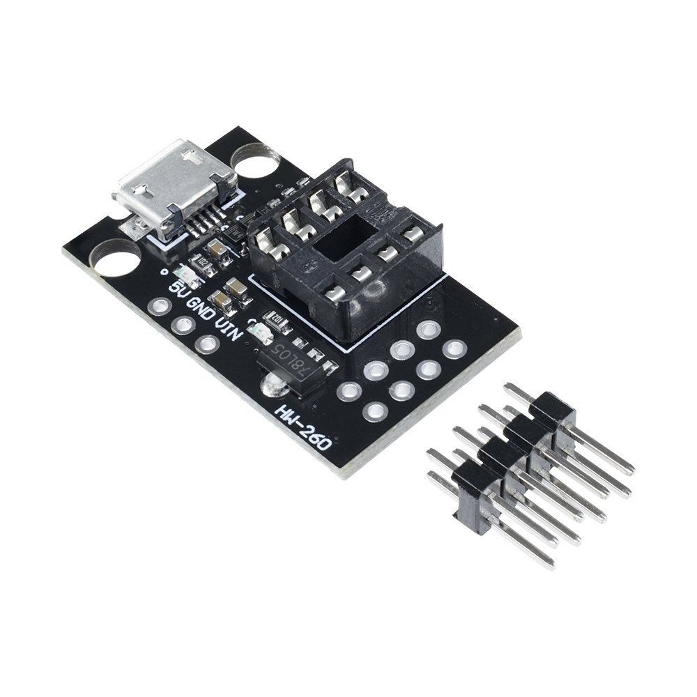 Development Programmer Board for ATtiny13A/ATtiny25/ATtiny45/ATtiny85