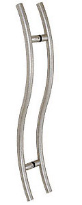 Brushed Stainless 36" Extra Length Right Handed "S" Ladder Style Back-to-Back
