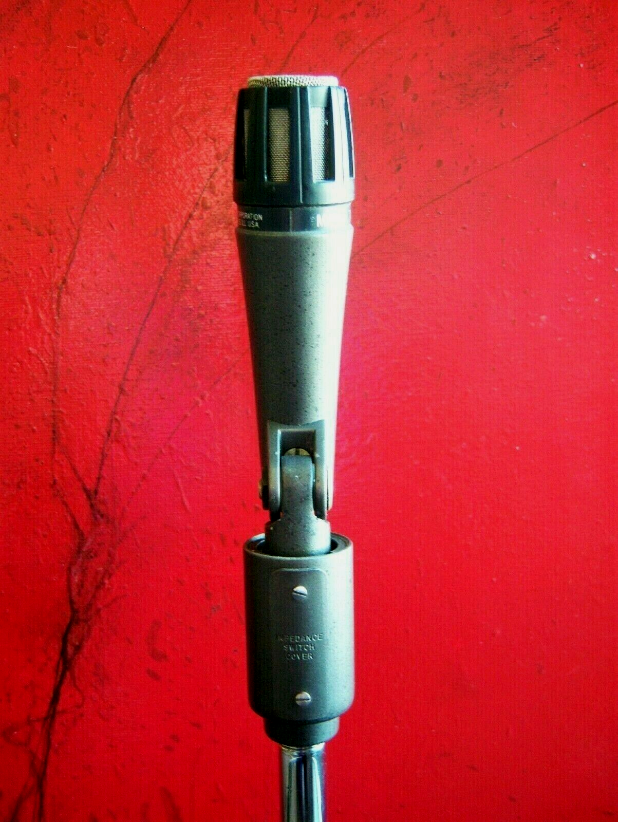 Vintage RARE 1970's Dukane 7A882 / Shure SM56 dynamic cardioid microphone Dual Z