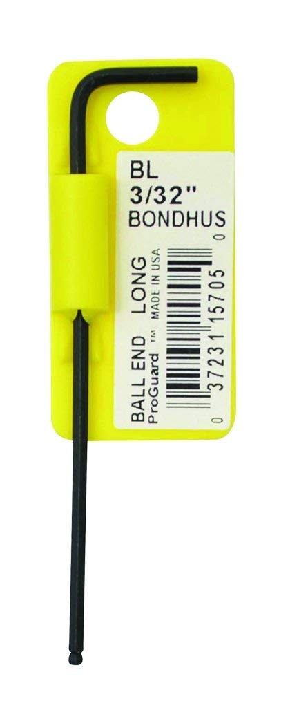 Bondhus 15705 3/32" Ball End L-Wrench, Multi, One Size Size, Multi