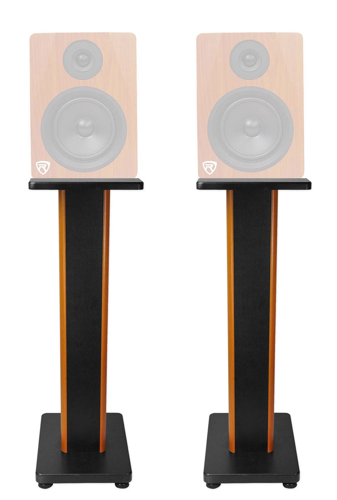 (2) Rockville 28" 2-Tone Studio Monitor Speaker Stands For Rockville APM5C