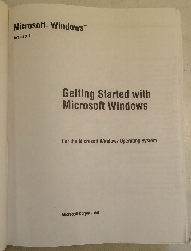 CMOS Microsoft Windows Version 3.1 Users Manual PreownedBook