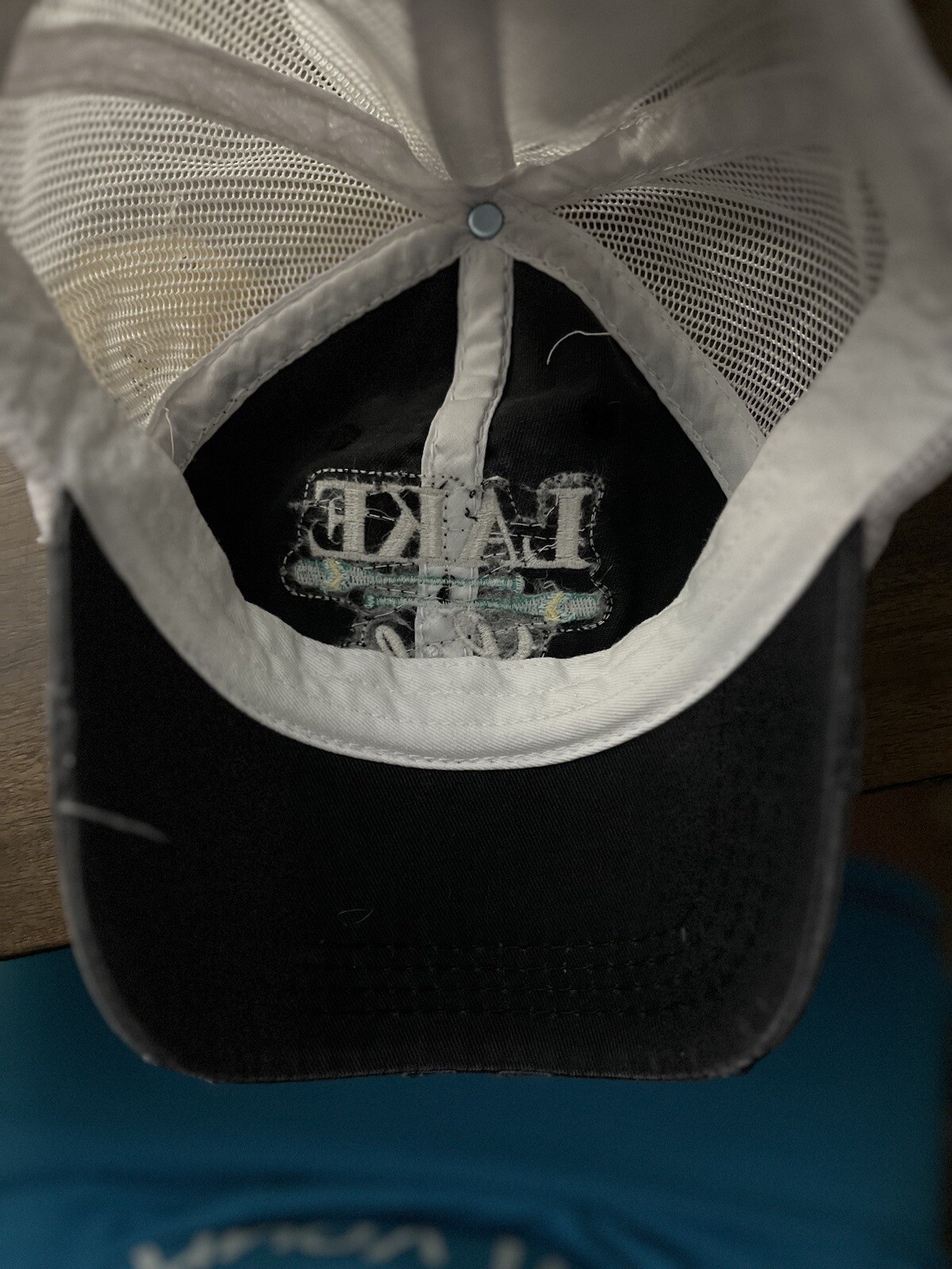 “LAKE LIFE” Distressed Trucker Hat/Cap One Size