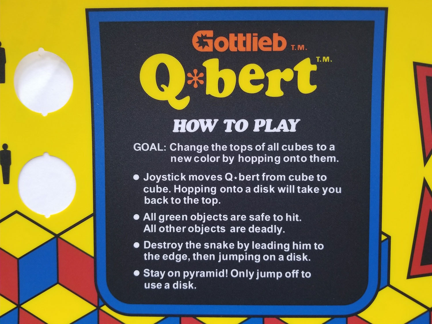 QBERT CPO Screen Printed & Licensed - RARE - PA EXCLUSIVE!