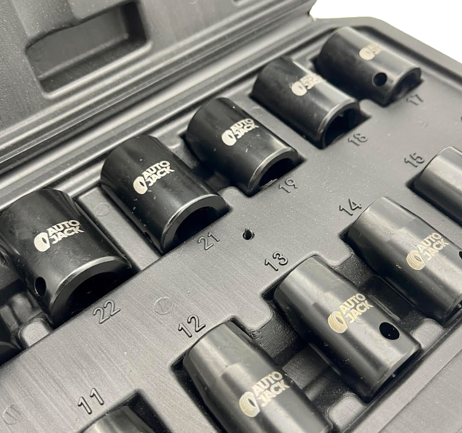 Autojack Impact Wrench Socket Set 13 Pc 1/2 Square Drive Sq Dr Metric 10 - 24mm