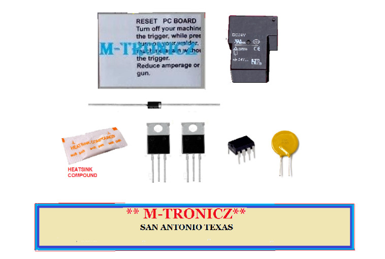 REPAIR KIT FOR HOBART HANDLER 175 CONTROL BOARD # 195887  Ver:  KK-52  ONLY