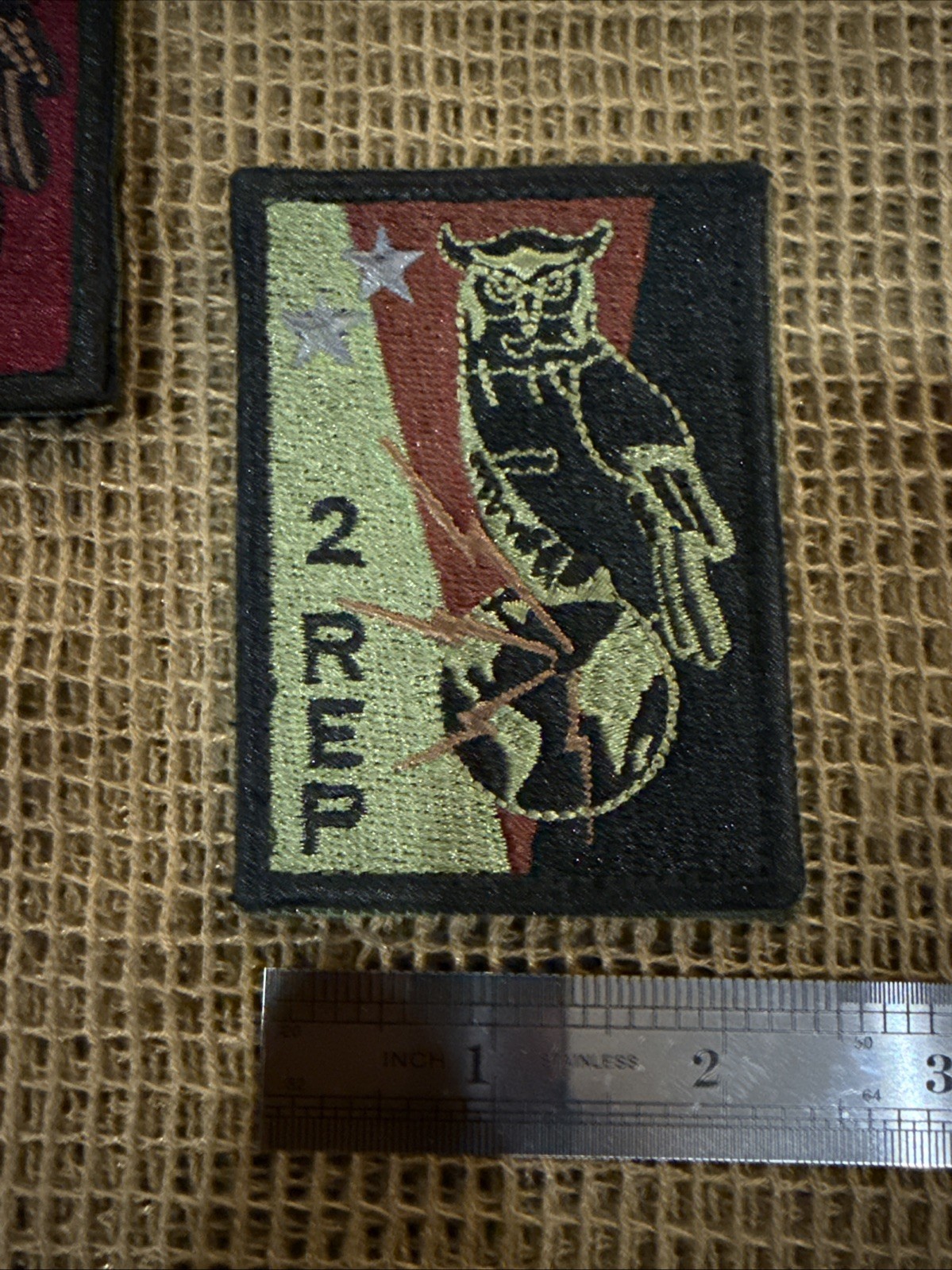 French Foreign Legion 2 Rep Pocket Patch Owl And Globe Afgan War