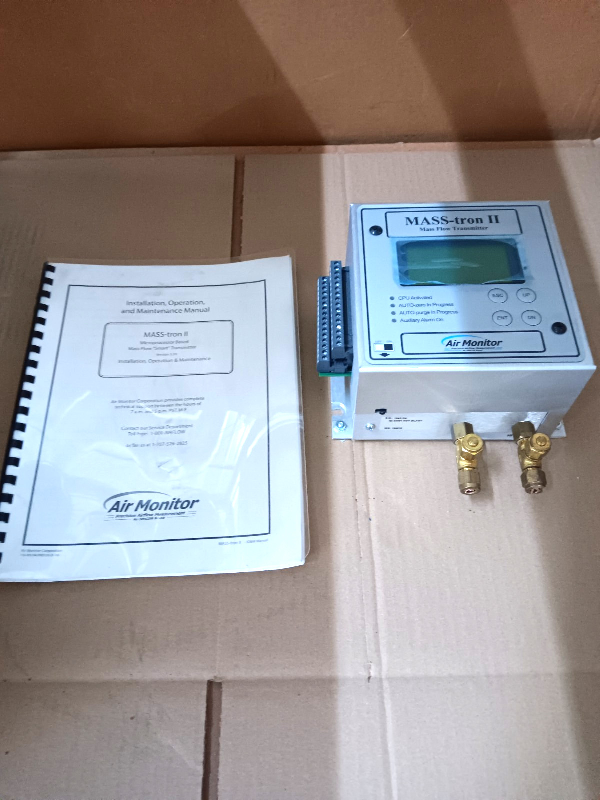 MASS-TRON-II AIR MONITOR CORP Mass Flow Transmitter 24 VAC/DC
