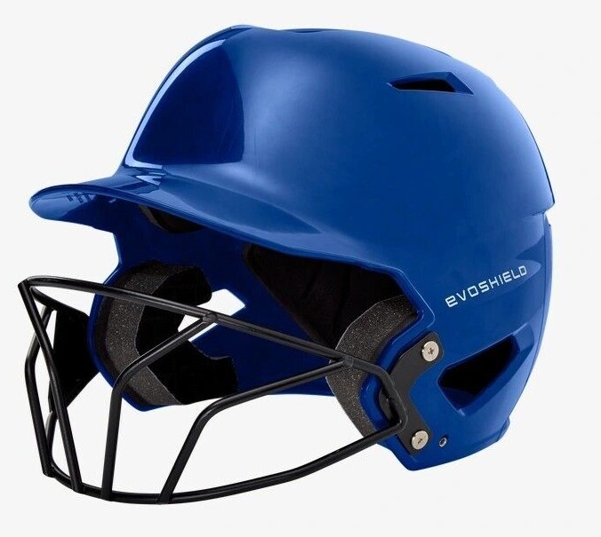 Evoshield XVT Scion Royal Semi Gloss Finish Softball Batting Helmet with Mask