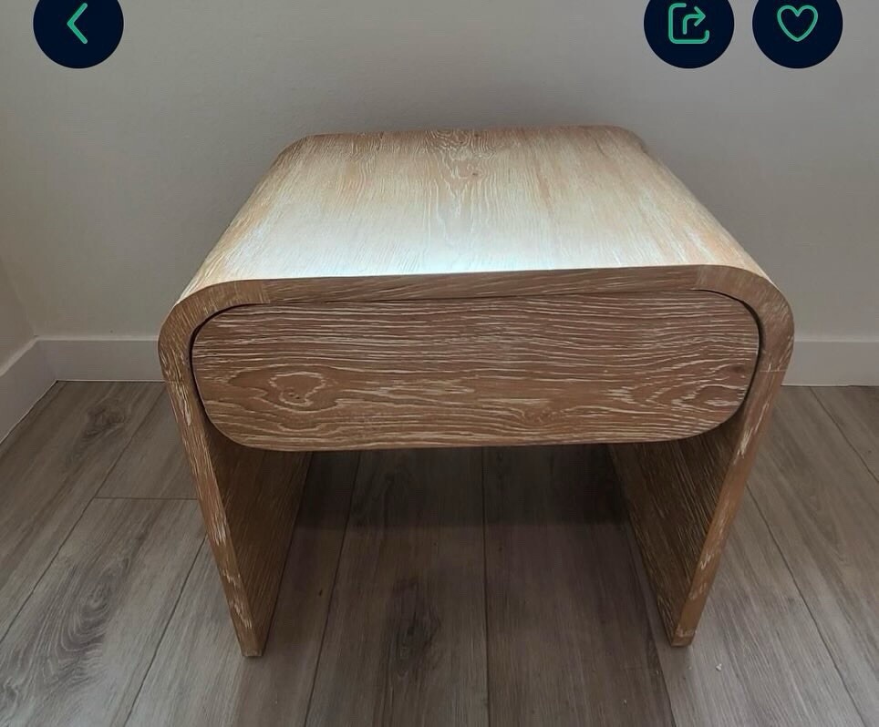 Midcentury Oak  Two Nightstands For Bedroom