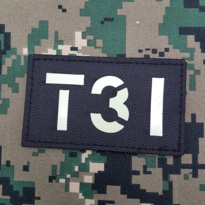 Reflective IR T31 Fastener Us Army Tactical Hook & Loop Patch Badge Glow in Dark