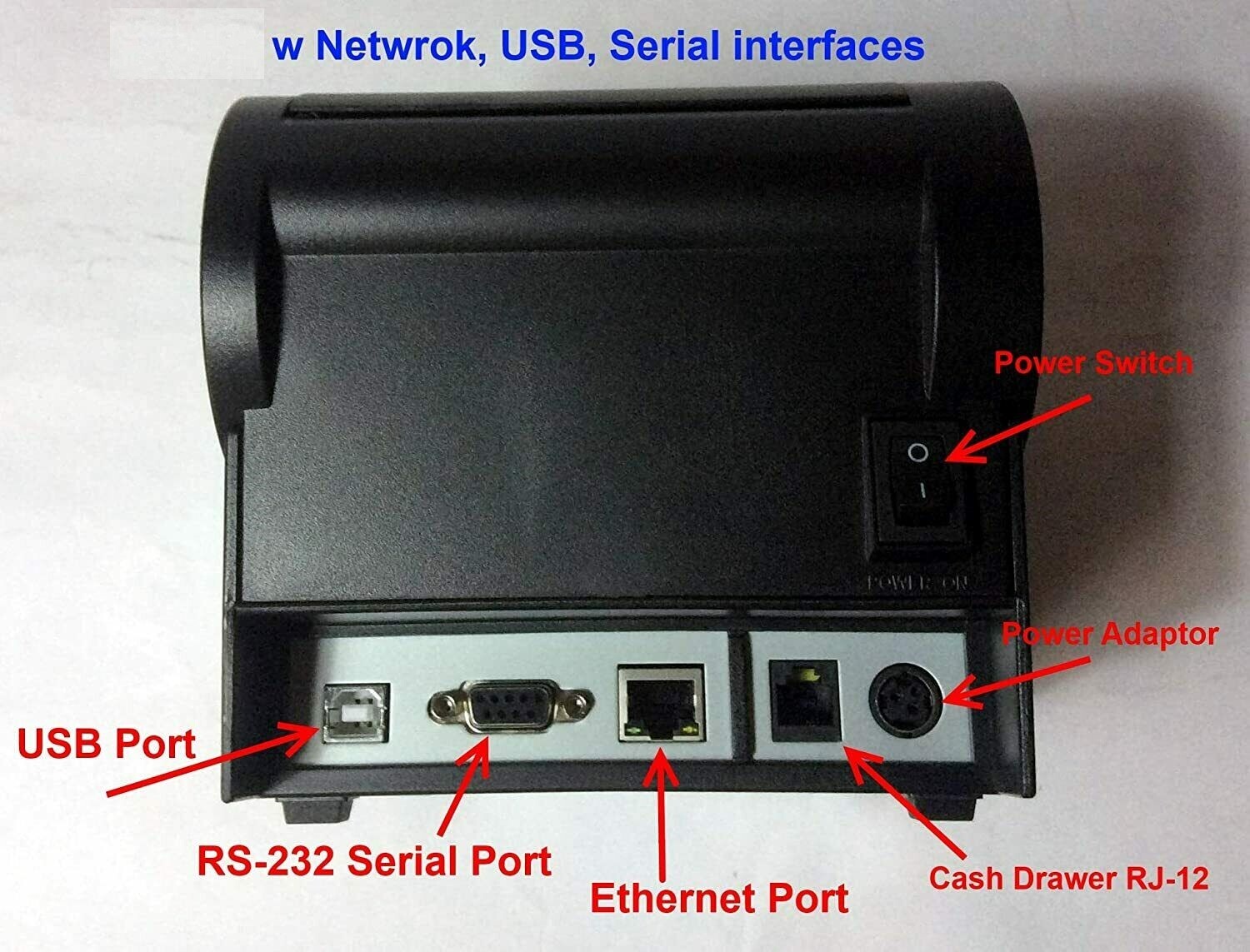 PBM P-822D/GP-80250 THERMAL RECEIPT USB+ IP 3 In 1 PRINTER /印表机驱动, Ship Same Day