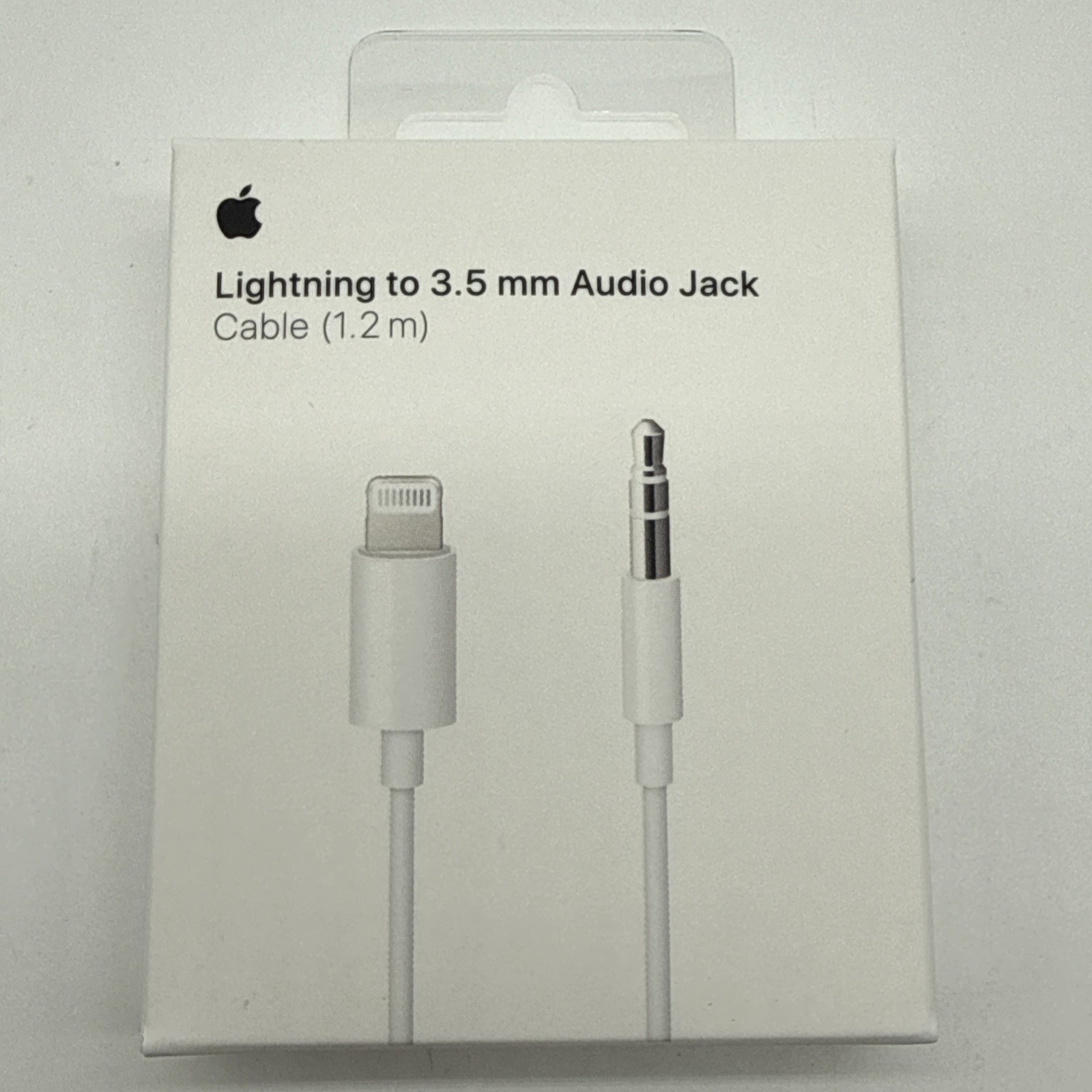 GENUINE APPLE LIGHTNING TO 3.5MM AUDIO JACK CABLE ADAPTER - WHITE A1879 ORIGINAL