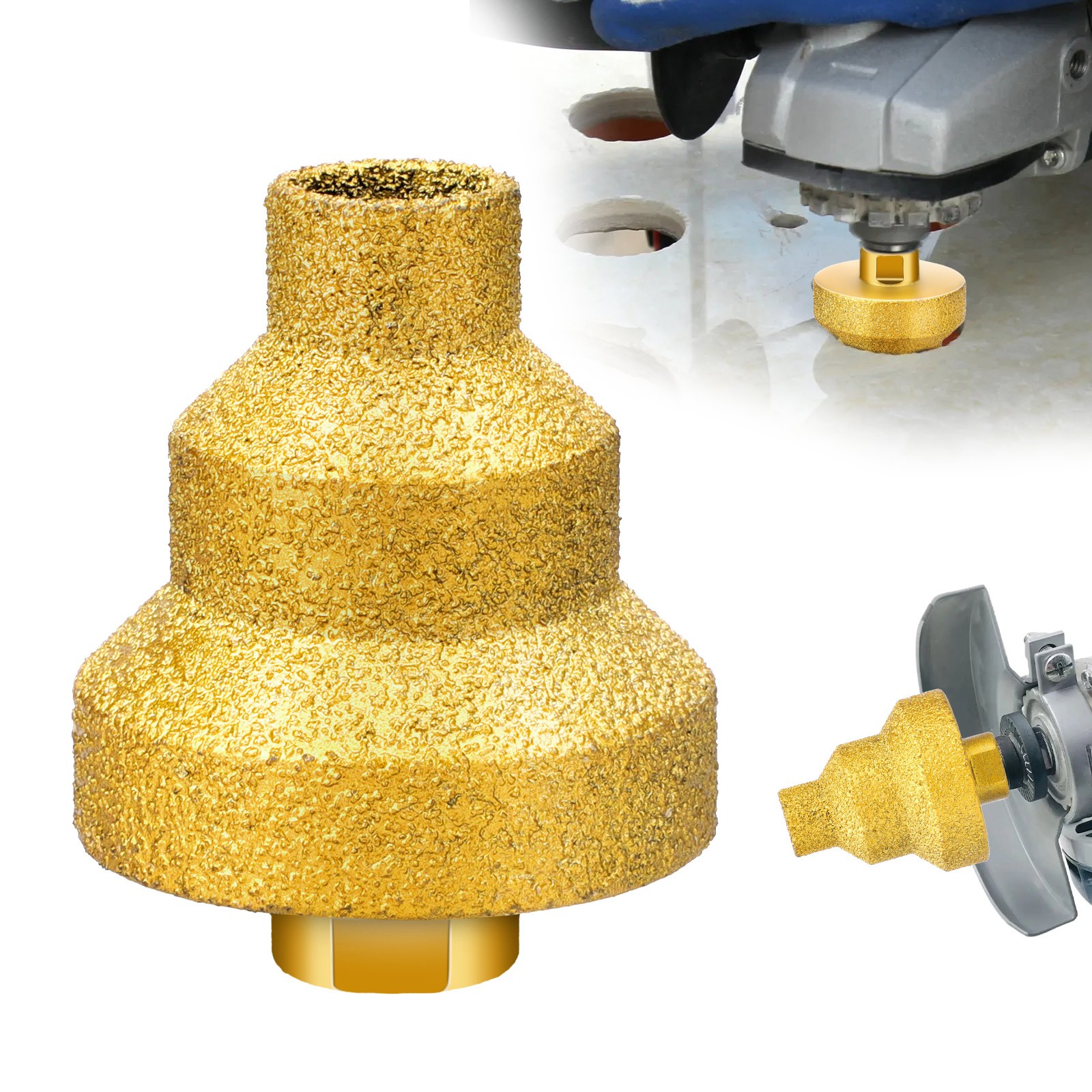 20 35 50mm Diamond Core Stepped Pagoda Drill Bit Multi Layer Conical Hole Opener