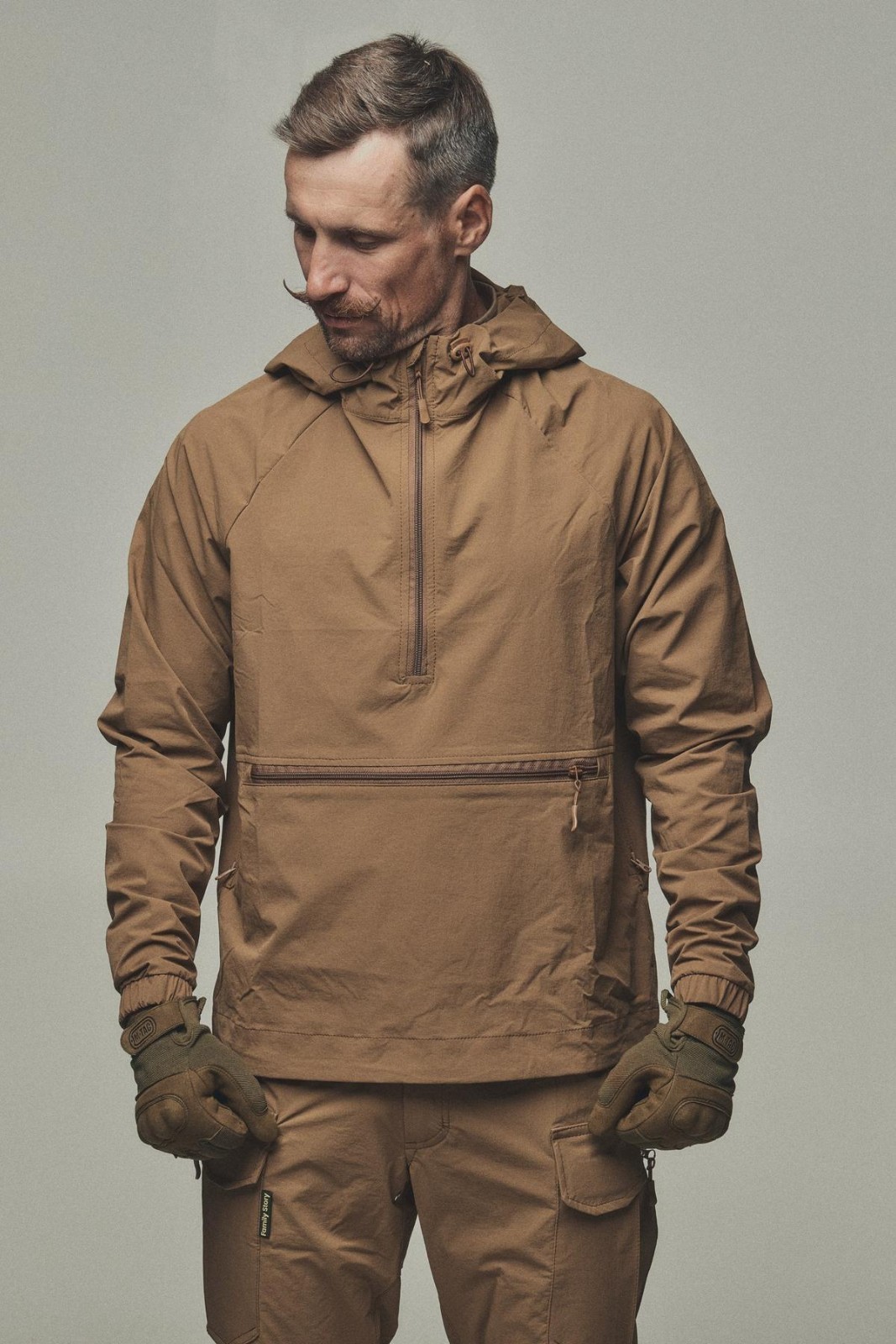 Ukrainian Military Tactical Anorak Jacket Coyote - Waterproof 4-Way Stretch,