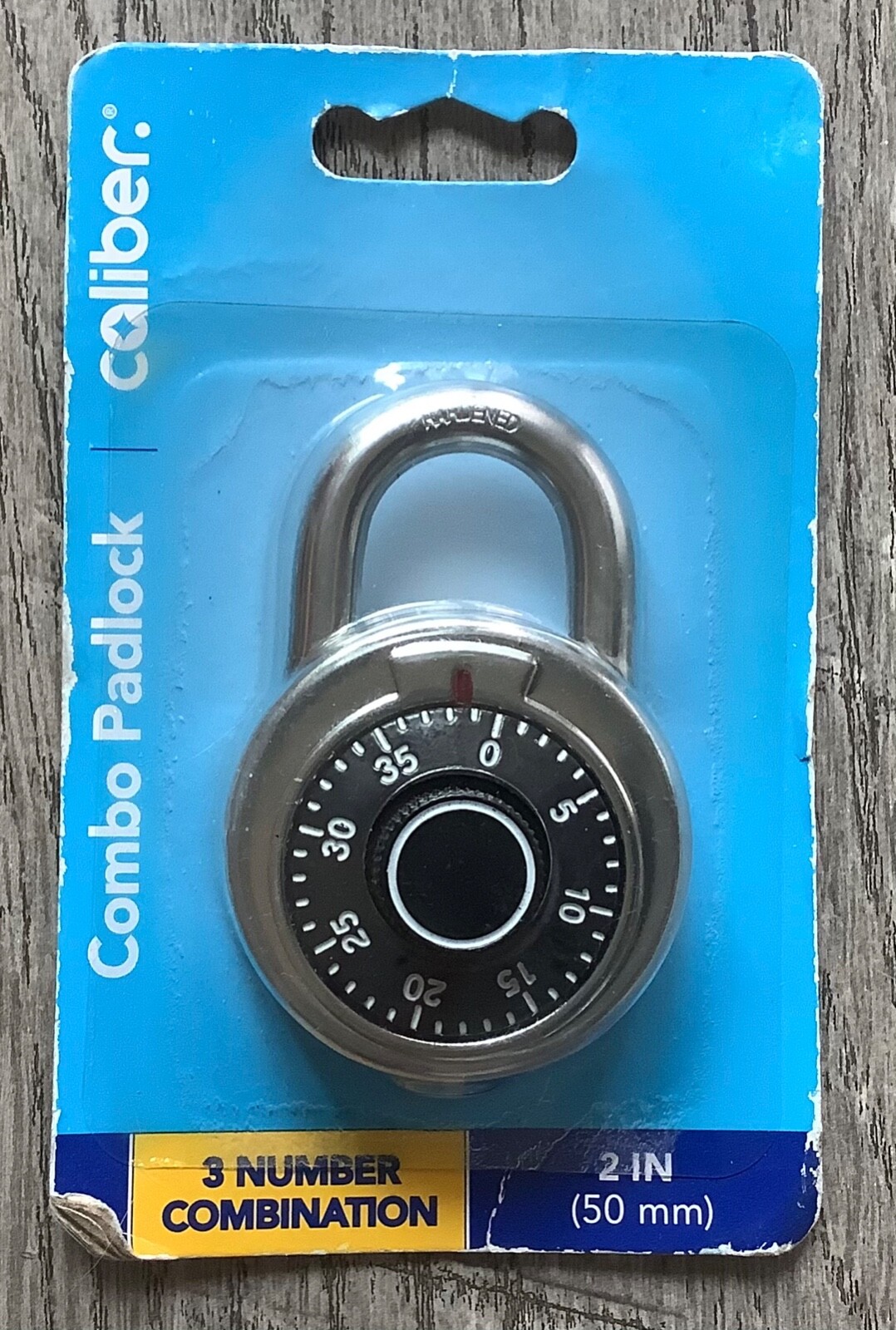 CALIBER COMBO PADLOCK 3 NUMBER COMBINATION PAD LOCK  2 in (50 mm)