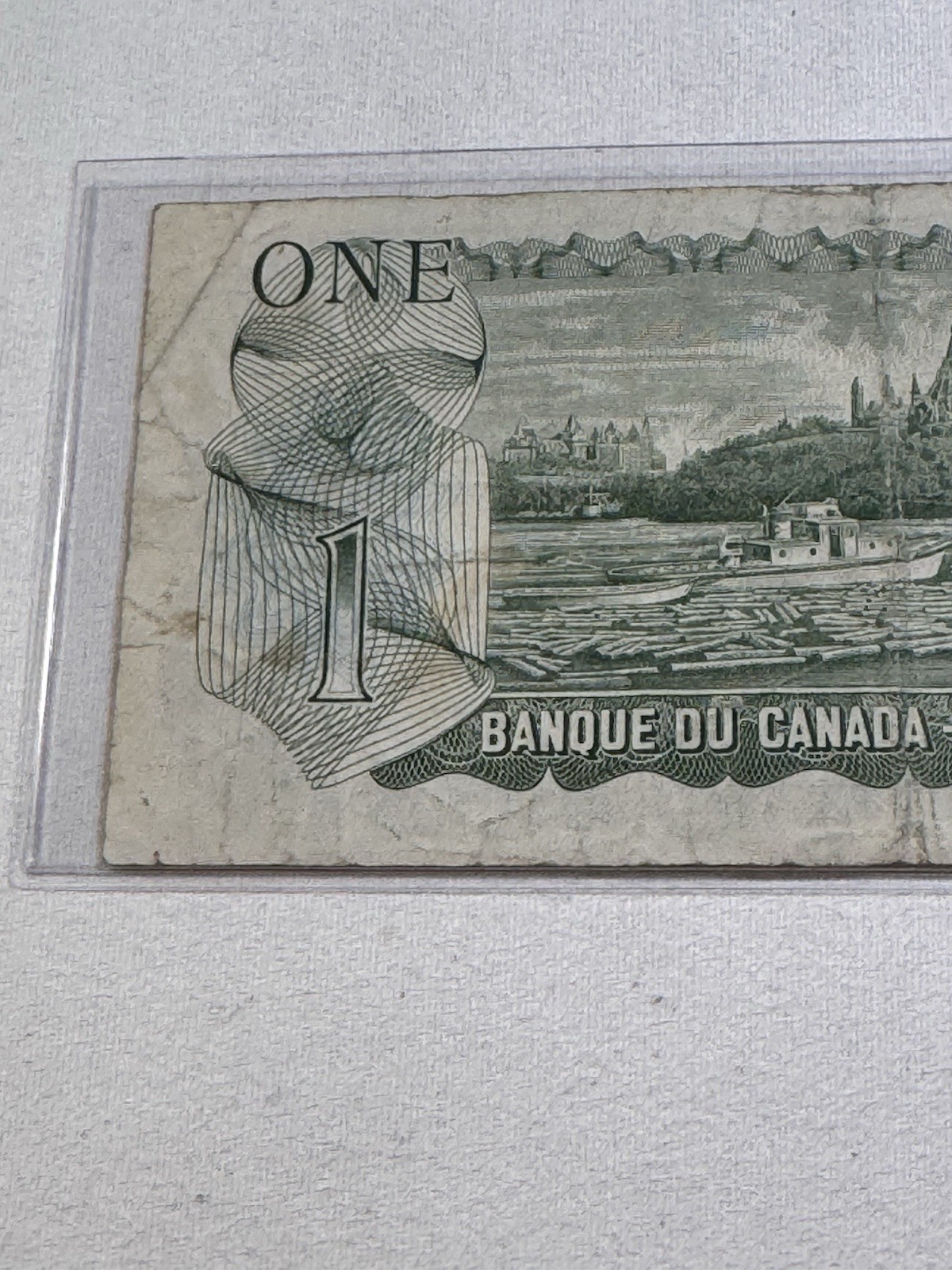1973 Canada 1 Dollar Banknote Crow Bouey P# 85c