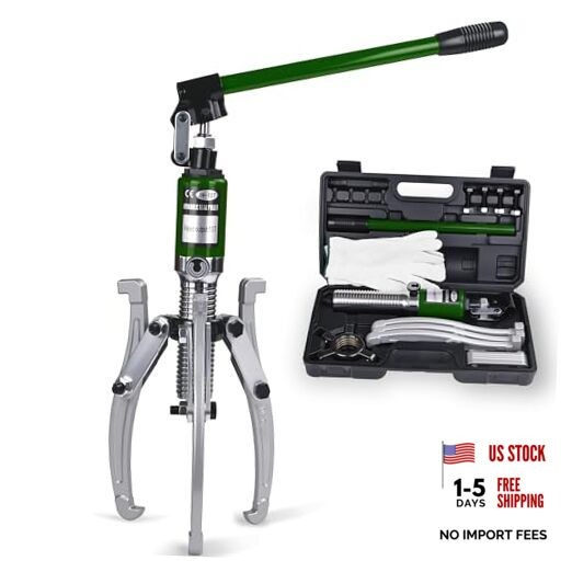 10T Hydraulic Gear Puller Set Wheel Bearing Puller Kit 2 or 3 Jaws 10 inch JAW