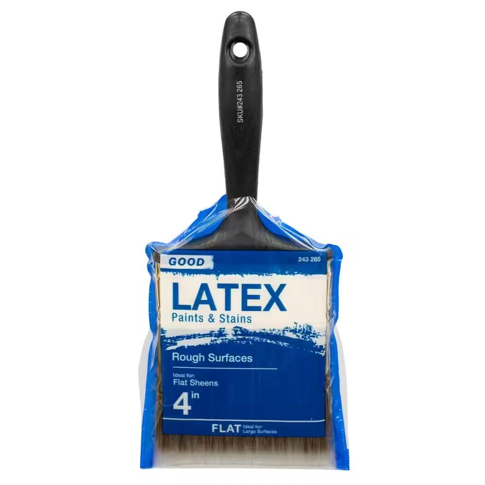 Good 4 In. Flat Cut Polyester Paint Brush