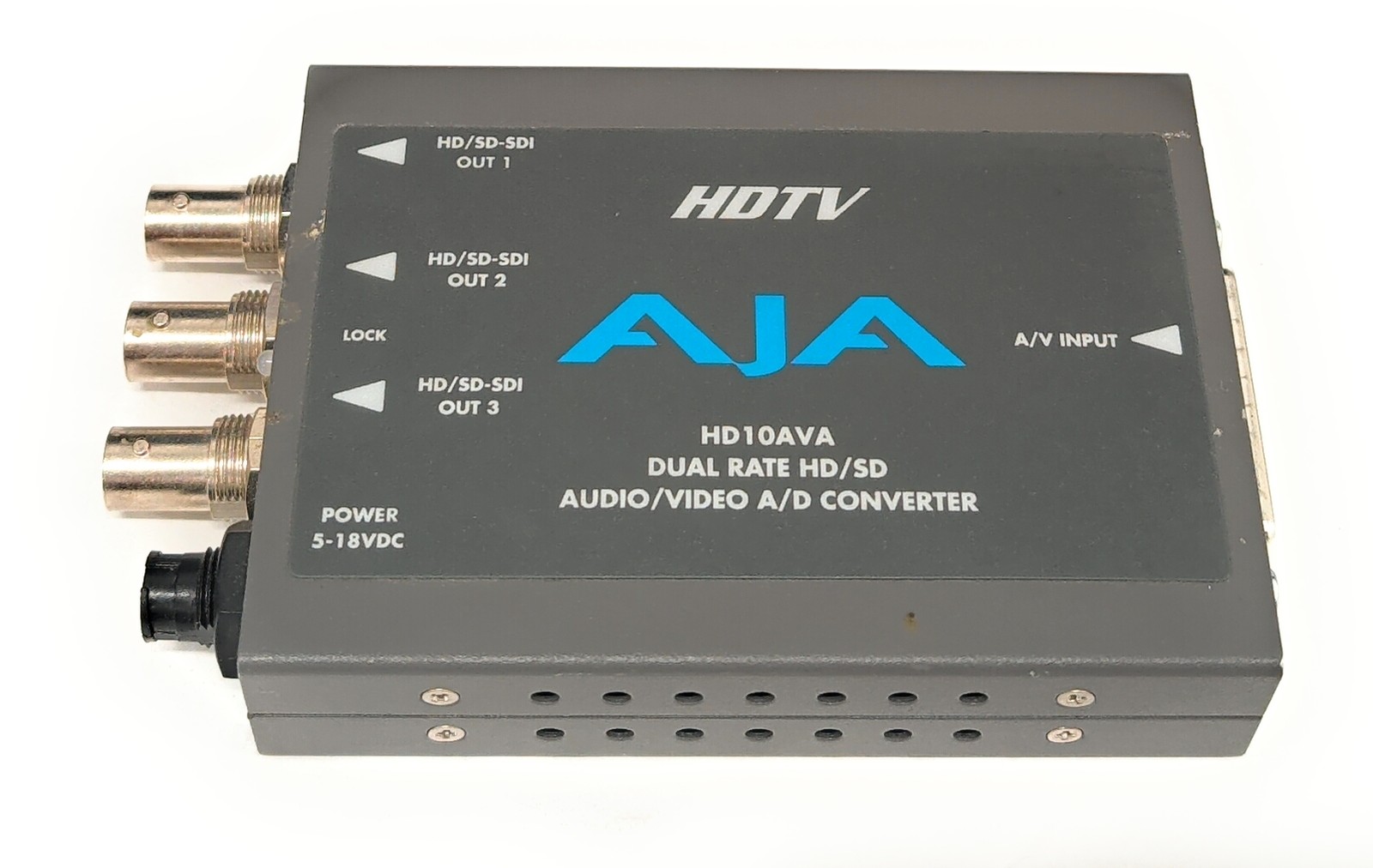 AJA HDTV HD10AVA Dual Rate Video & Audio A/D to SD/HD-SDI Converter