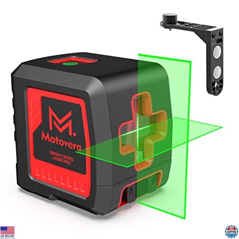 Laser Level, 100 feet Self Leveling Laser Level, Green Cross Line Rotary Lasers,