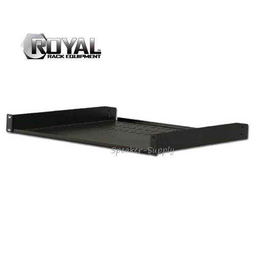 New Royal Racks 1U Rack Shelf Black Rack Mountable AV Audio Video Roy1220