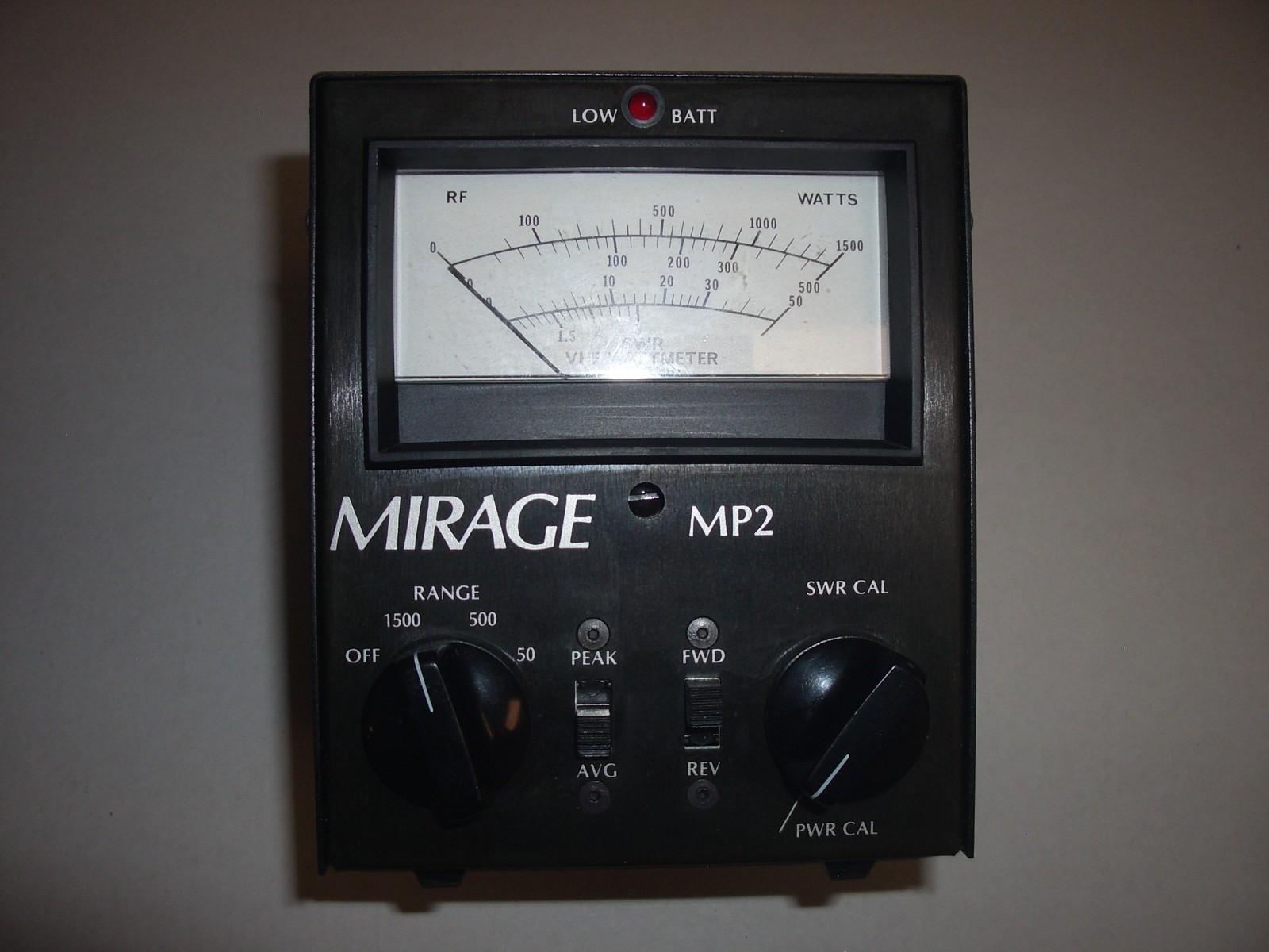 Mirage MP2 SWR Power Meter VHF 50-200MHz 50/500/1500W (Not for CB radio use)