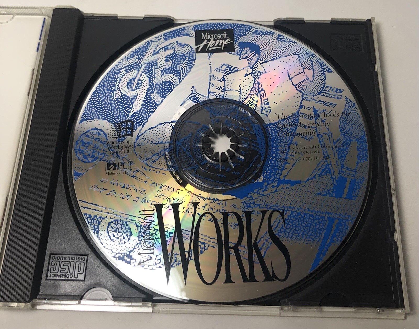 Microsoft Works Version 3.0 1993 Software CD 070-052-004 With Product Key