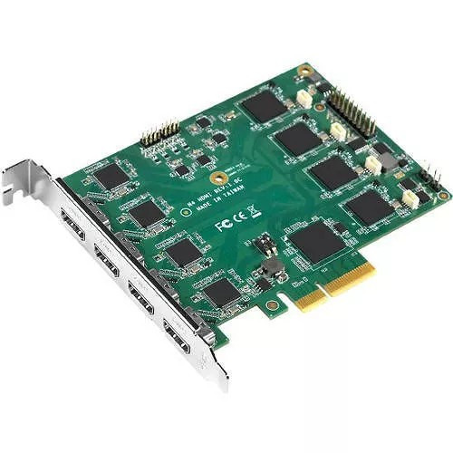 YUAN SC550N4 HDMI REV: 1.3D 1080P60 4-Channel PCIe x4 Capture Card New