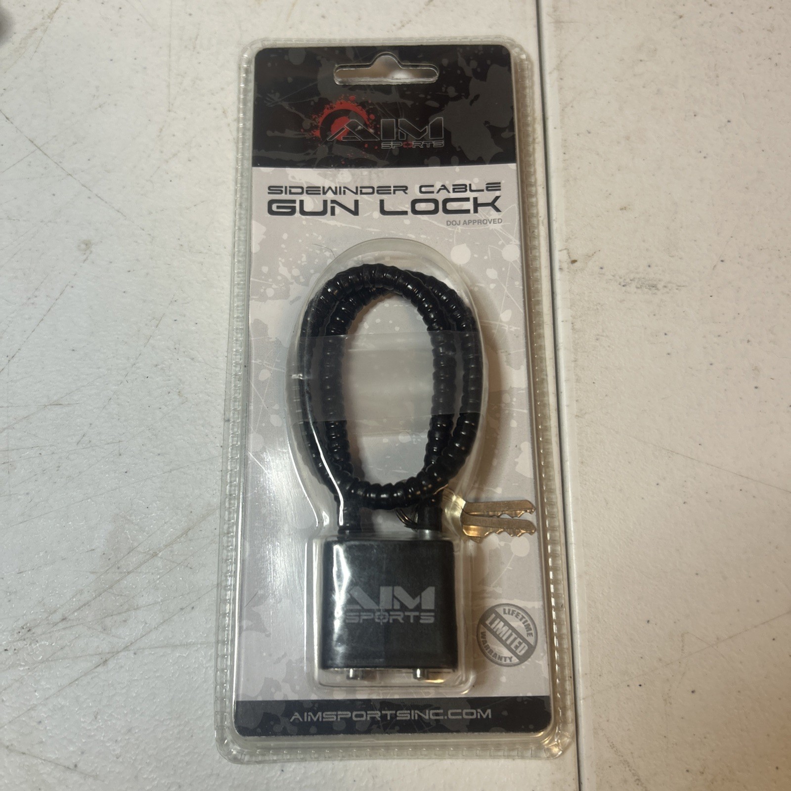 New Aim Sports Sidewinder Gun Lock Cable 15" DOJ Approved